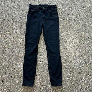 MOTHER black jeans with star on back pocket